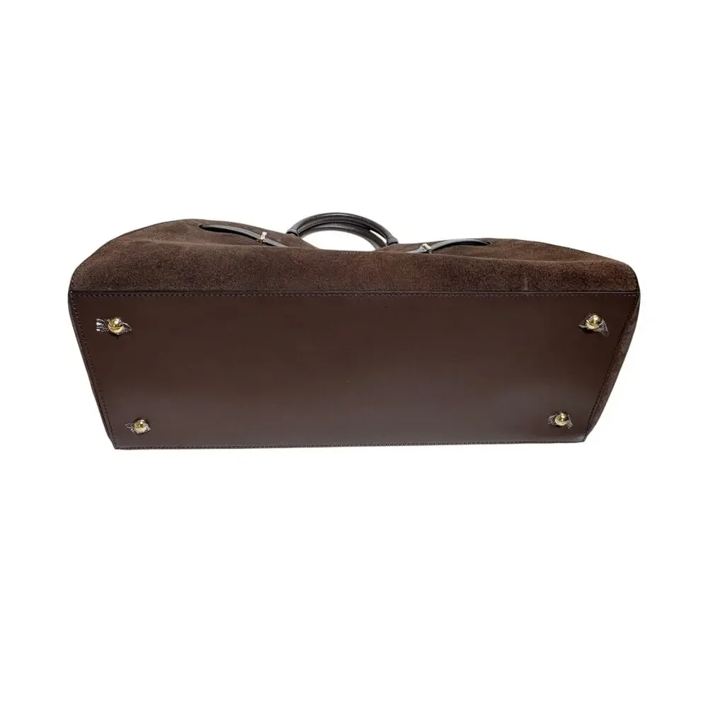 Demellier London NWT The Hudson Mocha Suede Tote Bag